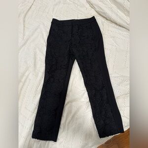 WHITEHOUSE BLACKMARKET - The Slim Ankle BlAck Laced Front - Size 6 Dress Pants